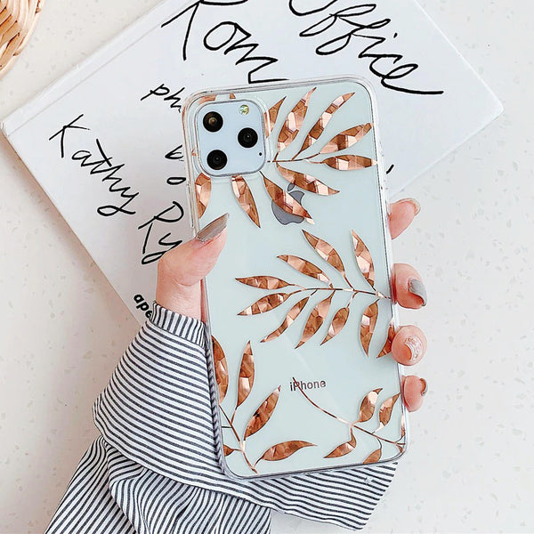 Gold Leaves iPhone Case