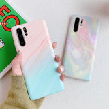 Colorful Marble Texture Huawei Case