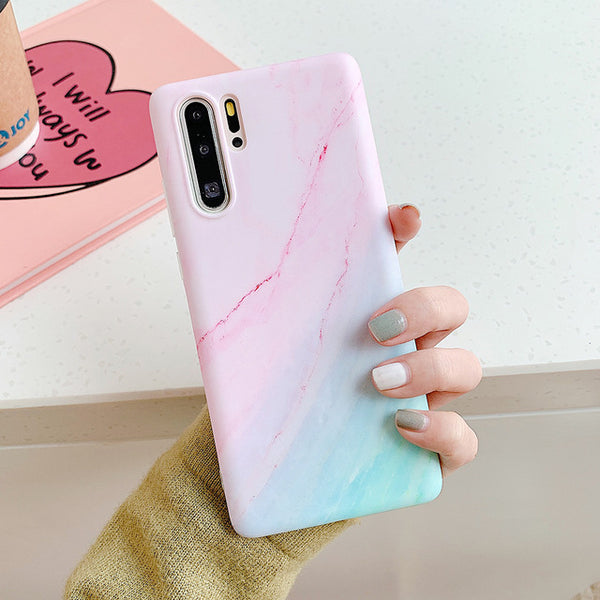 Colorful Marble Texture Huawei Case