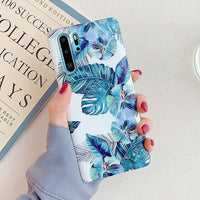 Blue & White Flowers Samsung Galaxy Case