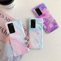 Laser Marble Texture Huawei Case