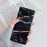 Marble With Gold Cracks Samsung Galaxy Case