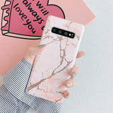 Marble With Gold Cracks Samsung Galaxy Case